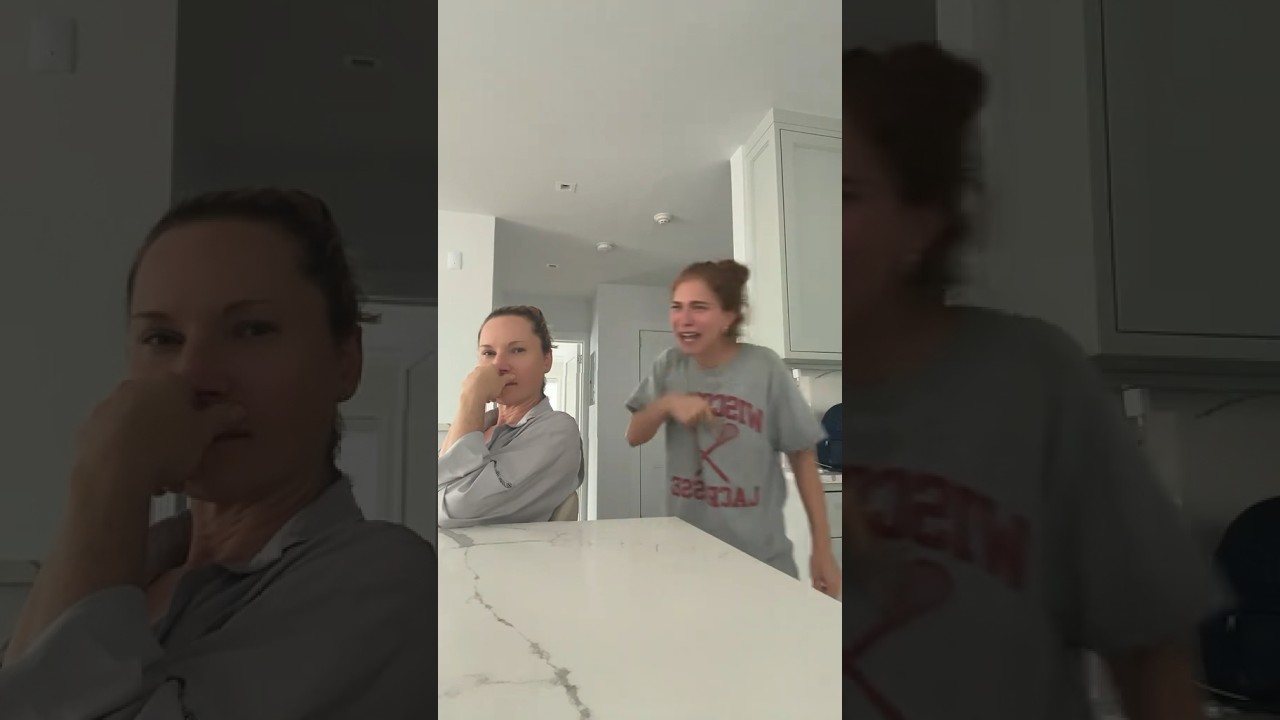 Why your mom look so disappointed?? 🤣