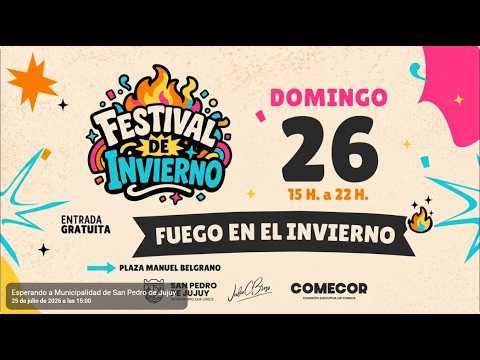 ❄️FESTIVAL DE INVIERNO | DOMINGO 26 DE JULIO | GRAN CIERRE❄️SAN PEDRO DE JUJUY🔴#ProvinciaMultimedios