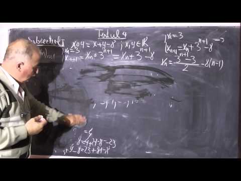 Lectia 273 - Test 4 Bacalaureat - Integrale Structuri algebrice Legi de compozitie Siruri Limite