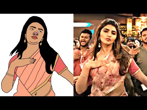 Pulsar Bike Full Video Song | Funny Drawing Meme | Dhamaka | RaviTeja | Sreeleela | BheemsCeciroleo