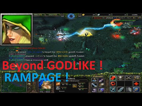 DotA 6.85c - Windrunner Beyond GODLIKE - RAMPAGE (Subs Game)