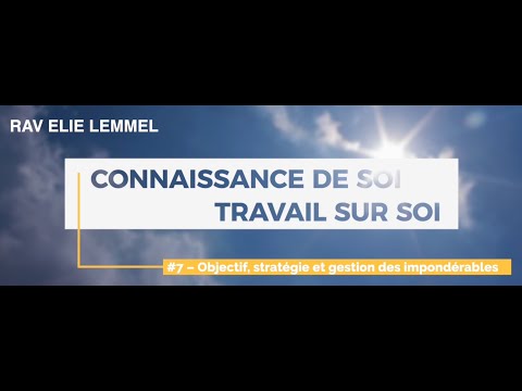 Travail sur soi : #7 – Objectif, stratégie et gestion des impondérables
