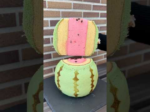 Watermelon Baumkuchen #たもグルメ #japanesefood