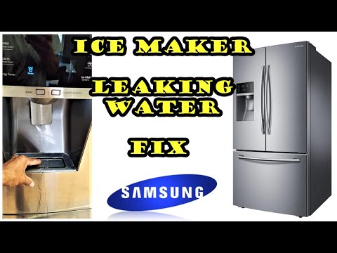 Samsung Refrigerator leaking water from ice maker FIX. model # RF28HFEDBSR