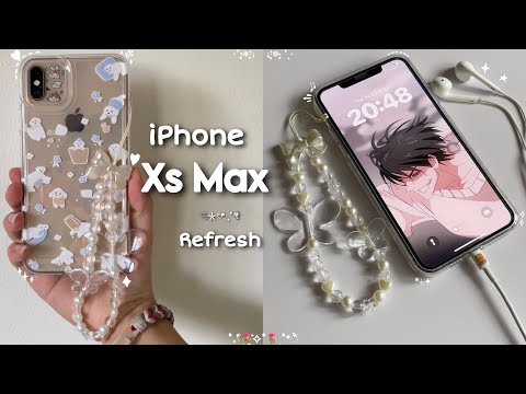 iPhone Xs Max ♡ refresh in 2025 ★ new clear case, keychain