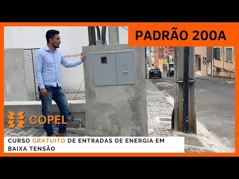 Aula 09 - Padrão de entrada de 200A na prática - Entrada aérea e saída subterrânea