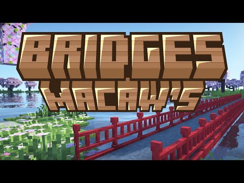 Macaw's Bridges mod in Minecraft