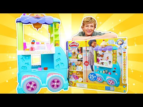 Play Doh Schule mit Nicole. Der neue Play Doh Eiswagen. Knete Video für Kinder