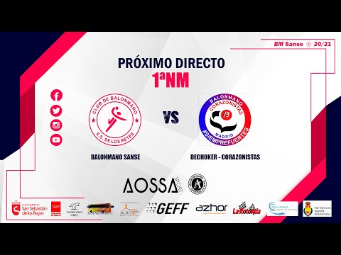 Balonmano Sanse VS BM Dechoker Corazonistas - Liga 1ªNM - Grupo F