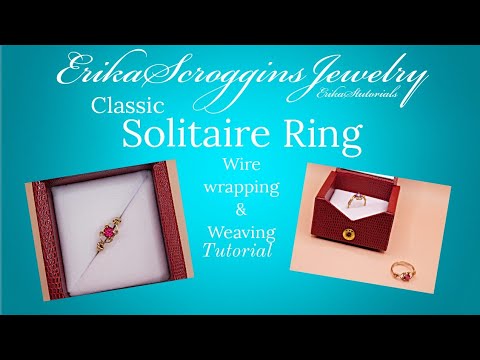Wire wrapping tutorial Classic solitaire ring