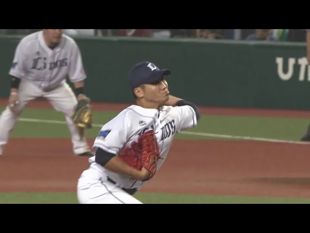 【8回表】ピンクのタオルを掲げてみんなが待っていた!! ライオンズ・高橋朋が復帰後初のメットライフドームのマウンドへ!! 2017/10/2 L-E