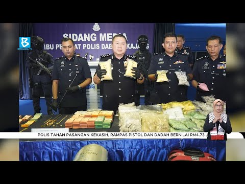 Polis tahan pasangan kekasih, rampas pistol dan dadah bernilai RM4.73 Juta
