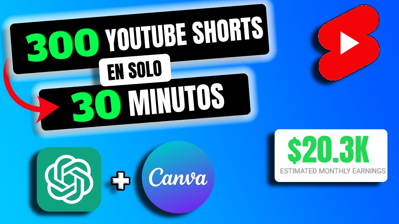 Cómo hice 300 SHORTS en solo 30 MINUTOS para un canal de YouTube Automatizado