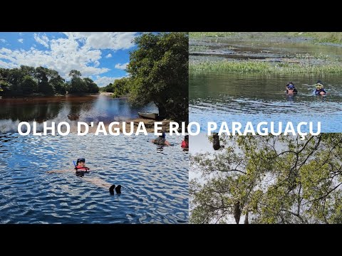 PARAÍSO OLHO D'AGUA E RIO PARAGUAÇU NA CIDADE DE NOVA REDENÇÃO BAHIA.
