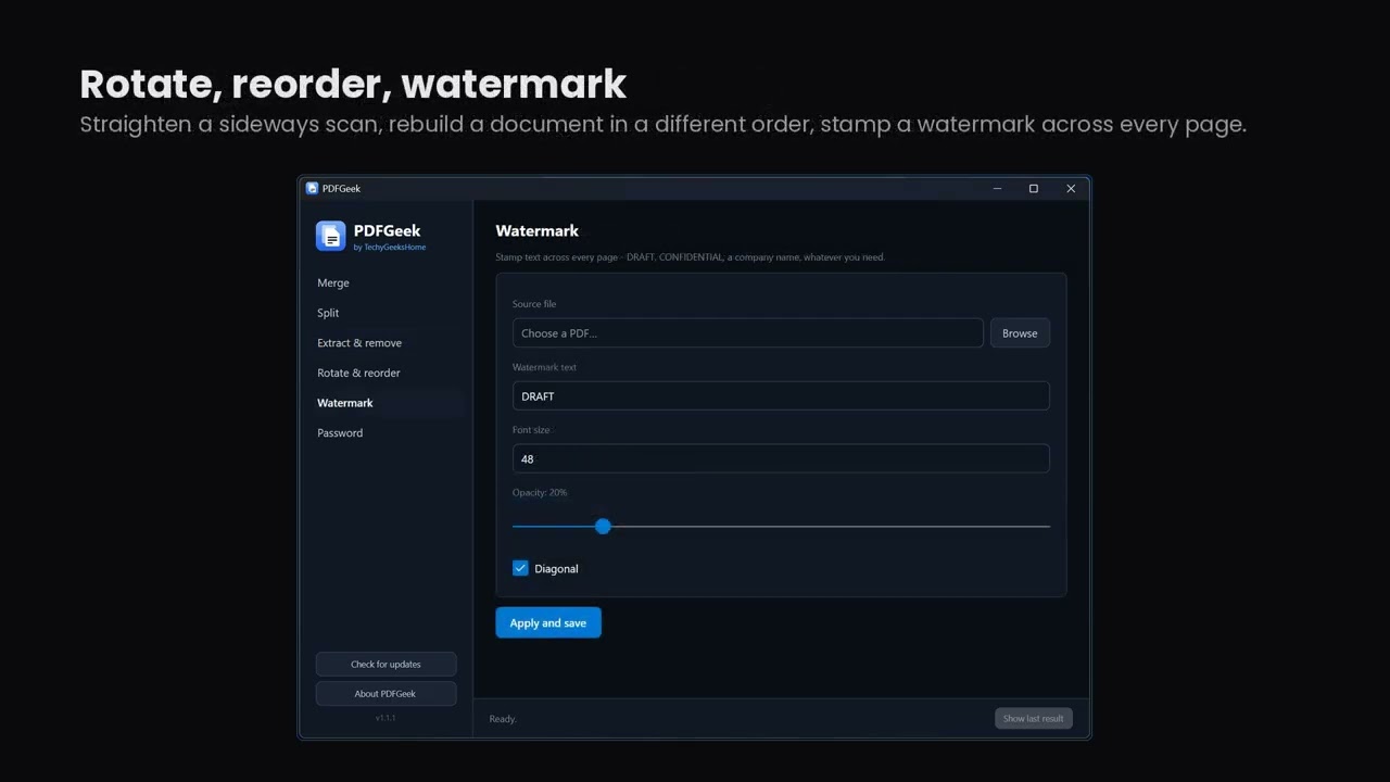 PDFGeek demo video