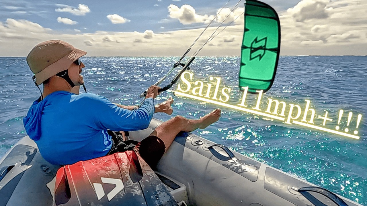 Kite Sailing RIB Dinghy!!! [ Highfield 310](Day 12/100 Day Water World Challenge)