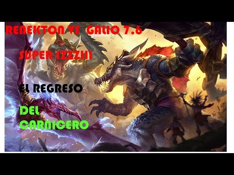XaviiVB as RENEKTON VS GALIO S7.6 TOP  NORMAL/ RENEKTON#1/LOL