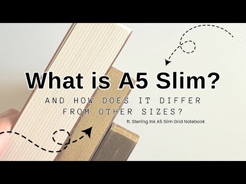 What is A5 slim size? How it differs from other sizes? | Ft. Sterling Ink A5 Slim Grid Notebook