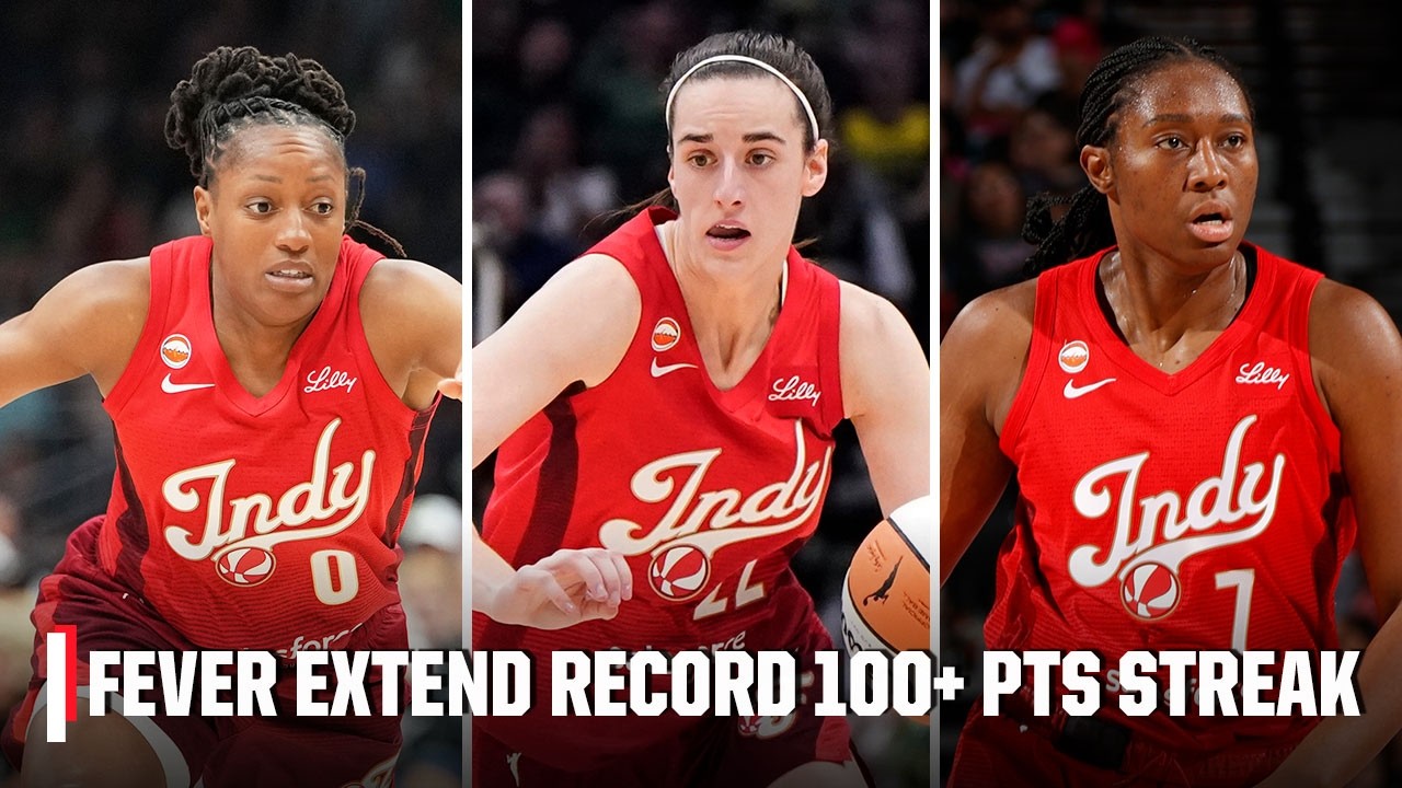 CAITLIN CLARK TRIPLE-DOUBLE 🤩 Indiana Fever extend WNBA 100+ PTS record | WNBA on ESPN