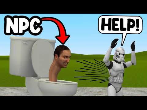 I Spawn Skibidi Toilet NPCs To Cause Chaos - Gmod Star Wars RP Admin Trolling