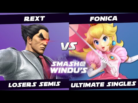 Rext  (Kazuya) vs Fonica (Peach) - Smash @ Windu's 106 - Losers Semis SSBU