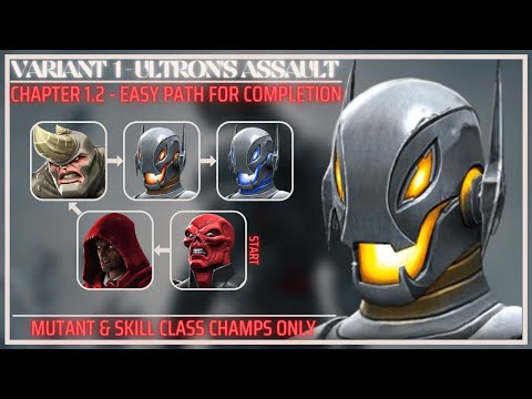 MCOC: Variant 1.1.2 - Easy Path for Completion - Ultron's Assault - Skill Drone - Tips/Guides - 2022