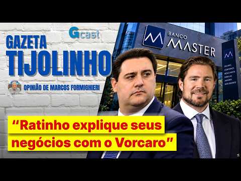“Ratinho explique seus negócios com o Vorcaro” | Tijolinho - Marcos Formighieri
