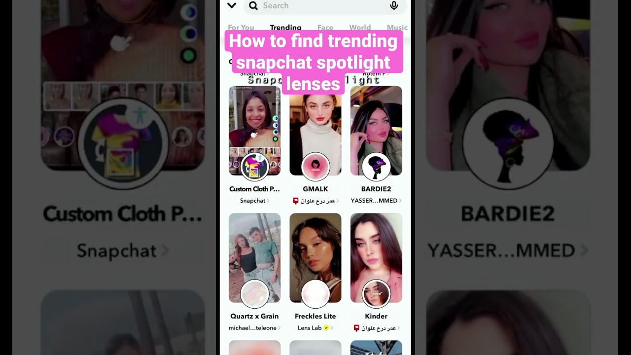 How to find Trending snapchat spotlight lenses 🔥🔥