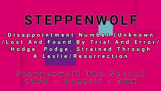 STEPPENWOLF-Disappointment Number.../Lost And Found By Trial And Error/Hodge.../Resurrection (vinyl)