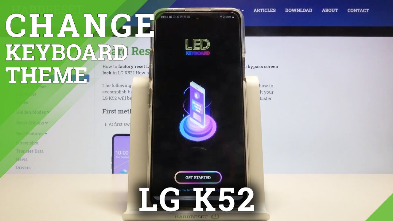 How to Install LED Keyboard in LG K52? Change Keyboard Theme