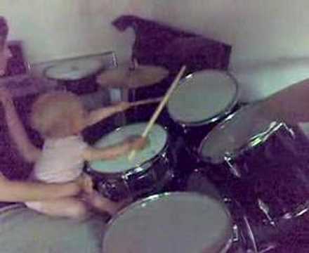 My daughter drummin....
