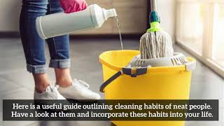 Cleaning Habits of Neat People