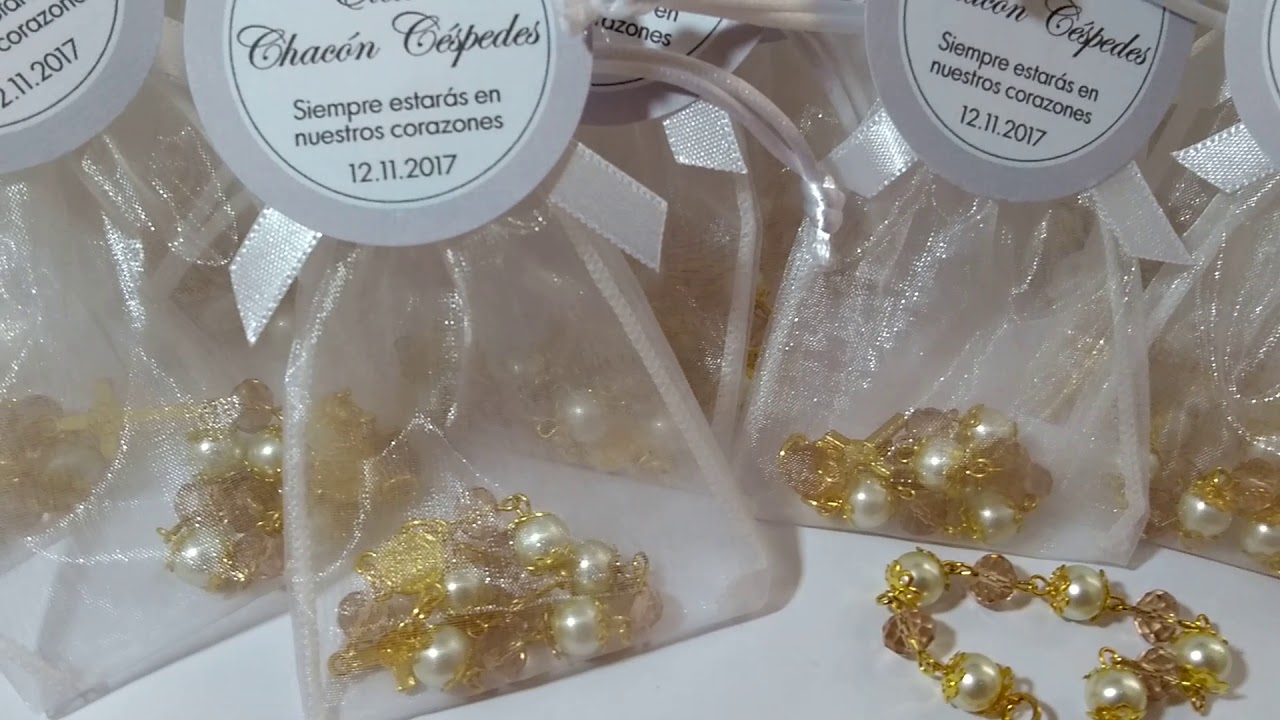 Recuerdos para misa de honras denarios dorado