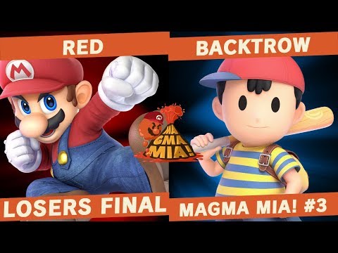 Red (Mario) vs Backtrow (Ness) - Losers Final - MAGMA MIA!  #3