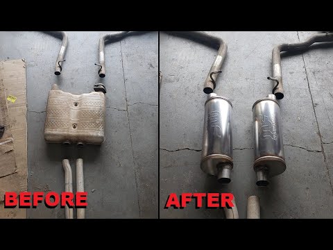 06 Dodge Magnum exhaust upgrade with Magnaflow mufflers
