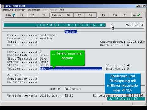 DURIA classic Anwender How-To: 1 Erste Schritte