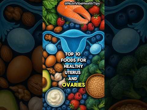 Top 10 Best Foods for a Healthy Uterus and Ovaries! #fertility #women