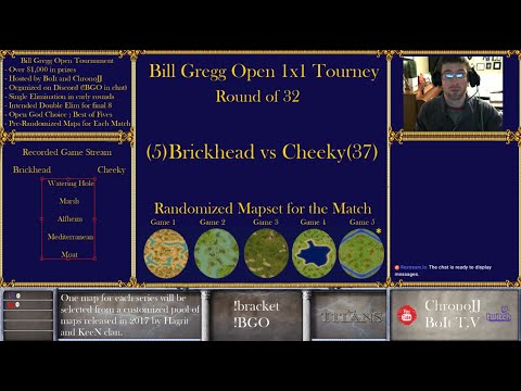 (Part 1/2) Brickhead vs CheekyRepeater - LIVE - Round of 32- Bill Gregg Open Tournament