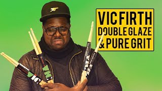 Video thumbnail for Vic Firth Double Glaze and Pure Grit sticks from NAMM 2018 on Kwesi's Corner | Drumshack London by Drumshack London