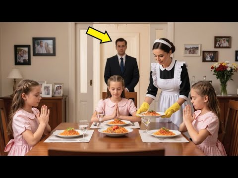 MILLONARIO LLEGA SIN AVISAR A LA HORA DEL ALMUERZO FAMILIAR... Y NO PUEDE CREER LO QUE VE