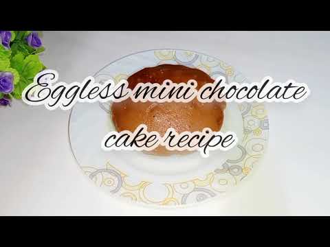Eggless soft mini chocolate cake