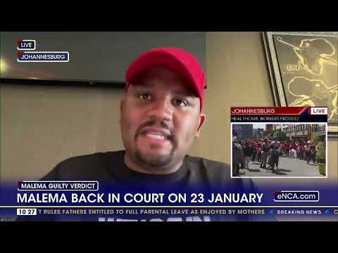 Malema Guilty Verdict Malema back in court on 23 January