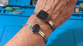 Black Tourmaline Bracelets Using Soft Solder