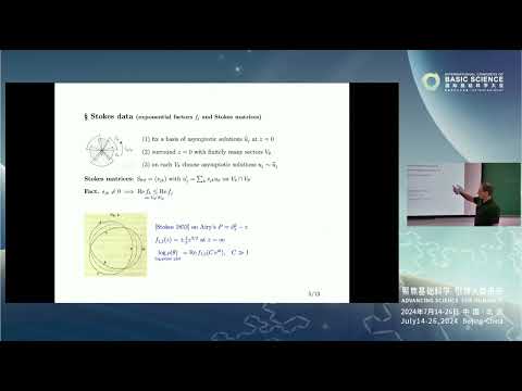 Andrea D'Agnolo: On the irregular Riemann-Hilbert correspondence #ICBS2024