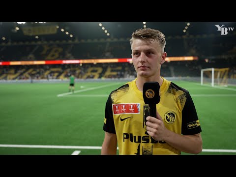 Lewin Blum nach dem Sieg gegen den FC Breitenrain im Schweizer Cup