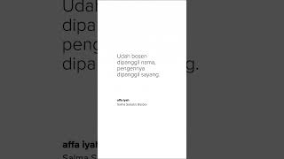 Download lagu Gak ada apa yang mau panggil gw sayang?🥲 #SalmaSalsabil #Basboi #AffaIyah #quotes #shorts #sendu mp3
