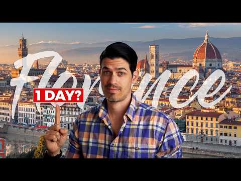 Florence in 1 Day: Can You See It All? | Rome to Florence Travel Itinerary 4K