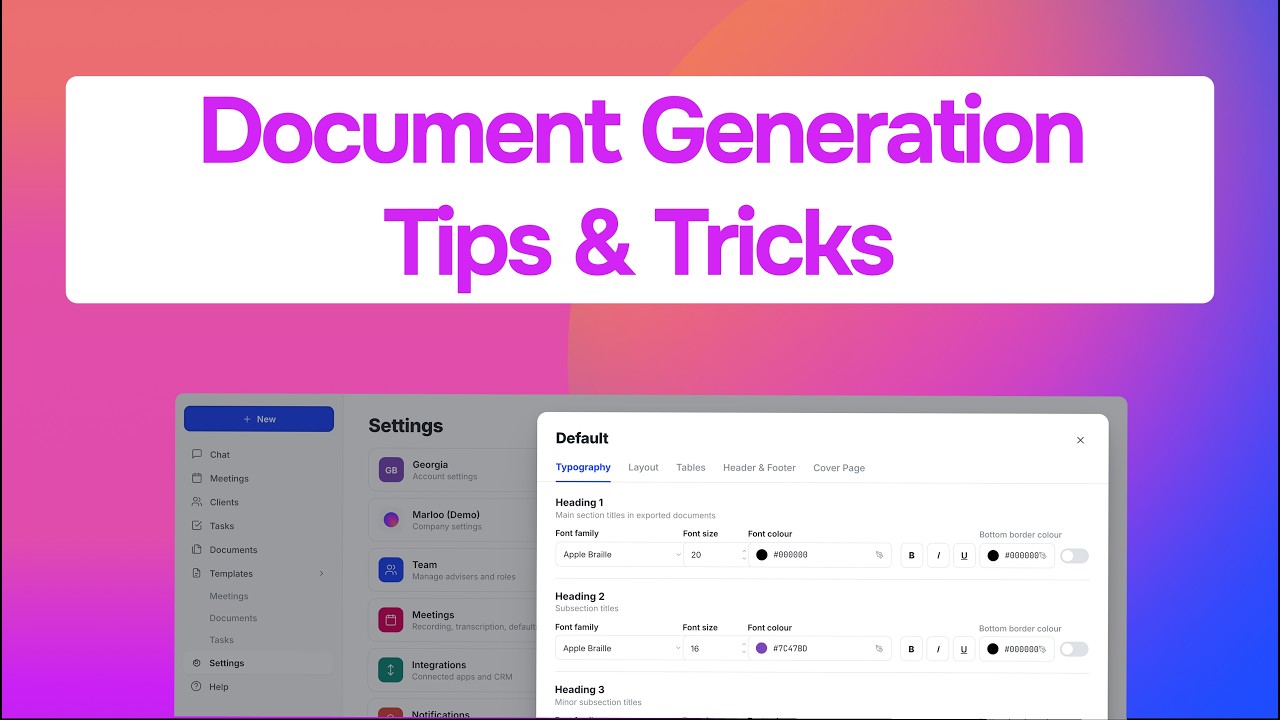 Document Generation tips and tricks with Navyaa