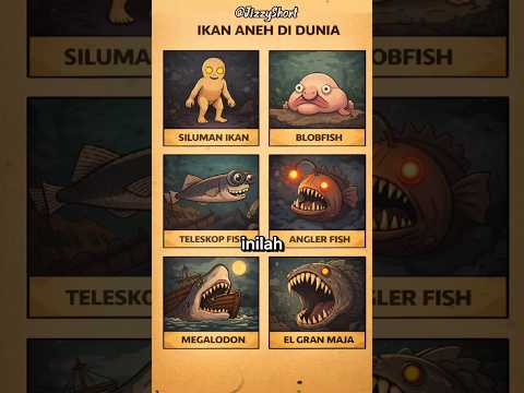 Inilah Ikan Ikan Aneh Yang Ada Di Dunia #shorts