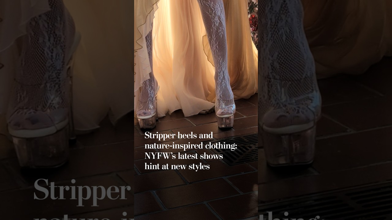 Video: NYFW spotlights sculptural bodices, nature motifs and clear platform heels